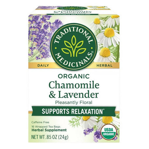 Traditional Medicinals, Organic Chamomile w/ Lavender Tea, 16 Bags Traditional Medicinals