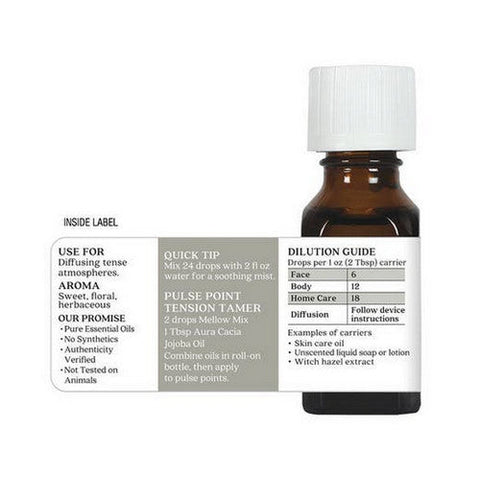 Aura Cacia, Essential Solutions Oil, Mellow Mix 0.5 Oz Aura Cacia