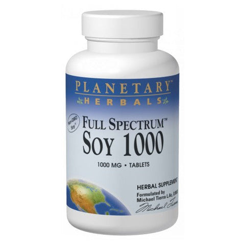 Planetary Herbals, Soy Genistein Isoflavone, 1000 MG, 120 Tabs Planetary Herbals
