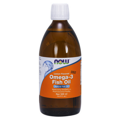 Now Foods, Omega-3 Fish Oil Lemon, Lemon, 16.9 oz Now Foods