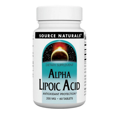 Source Naturals, Alpha-Lipoic Acid, 200 MG, 60 Tabs Source Naturals