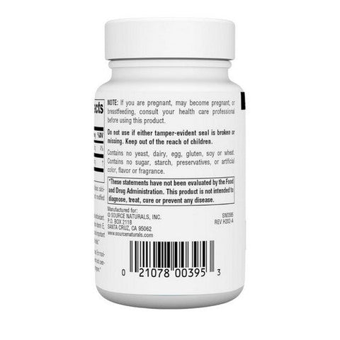 Source Naturals, Alpha-Lipoic Acid, 200 MG, 60 Tabs Source Naturals