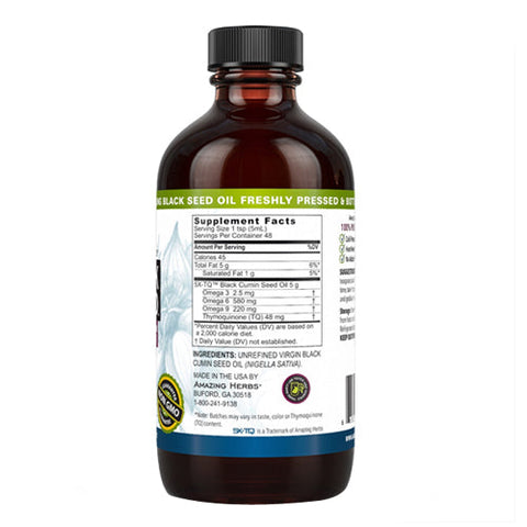 Amazing Herbs, Premium Black Seed Oil, 8 Oz Amazing Herbs