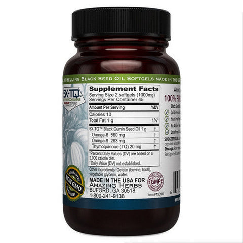 Amazing Herbs, Black Seed, 90 Softgels Amazing Herbs