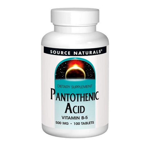 Source Naturals, Pantothenic Acid, 500 mg, 100 Tabs Source Naturals