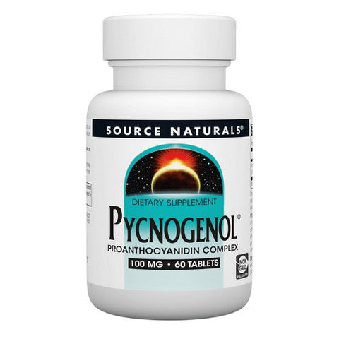 Source Naturals, Pycnogenol, 100 MG, 60 Tabs Source Naturals