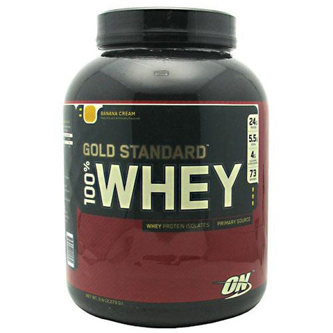 Optimum Nutrition, 100% Whey Gold, Banana Cream 5.0 lb Optimum Nutrition