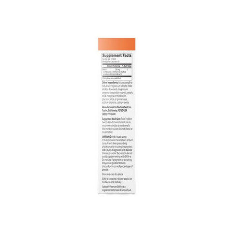 Doctors Best, SAM-e, 200 mg, 60 Tabs Doctors Best