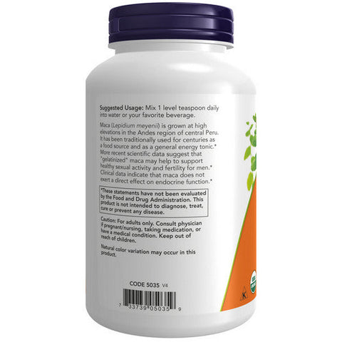 Now Foods, Maca Organic Pure Powder, 7 oz Now Foods
