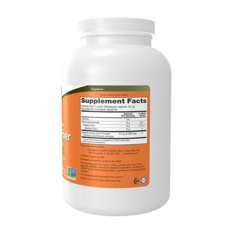 Now Foods, Acacia Fiber Organic Powder, 12 oz Now Foods