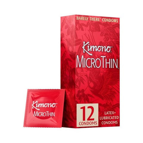 Kimono, Microthin Condoms Premium Lubricated, 12 Count Kimono