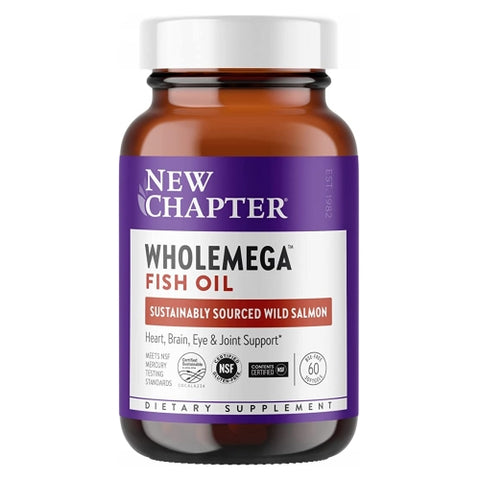 New Chapter, Wholemega Whole Fish Oil, 500 Mg, 90 Caps New Chapter