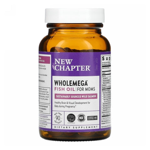New Chapter, Wholemega For Moms, 500 mg, 90 Softgels New Chapter