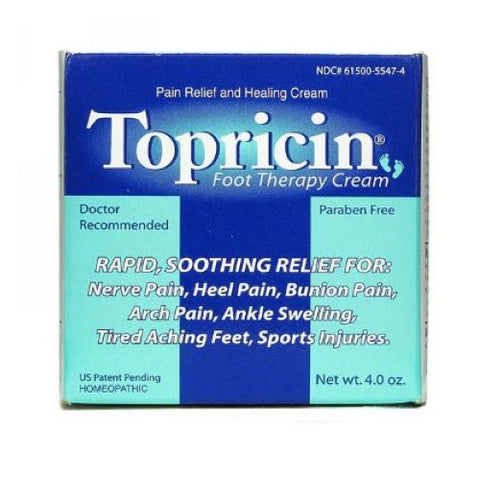 Topricin, Foot Pain Relief Cream, 4 oz Topricin