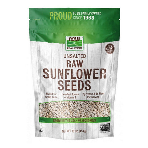 Now Foods, Sunflower Seeds Raw Hulled, Unsalted 1 lb Now Foods