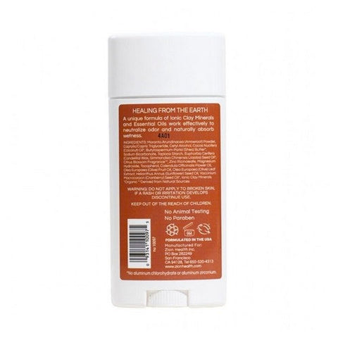 Zion Health, Claydry Bold Deodorant Citrus Blossom, 2.8 Oz Zion Health