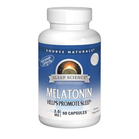 Source Naturals, Melatonin, 3 mg, 60 caps Source Naturals