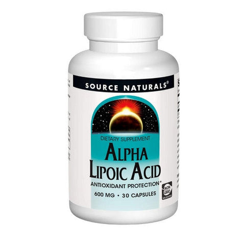 Source Naturals, Alpha Lipoic Acid, 600 MG, 30 caps Source Naturals