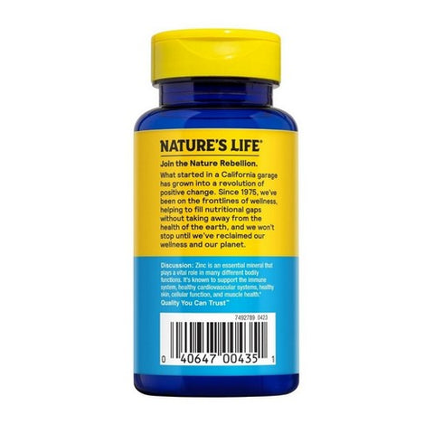 Nature's Life, Zinc Picolinate, 30 Mg, 100 Caps Nature's Life