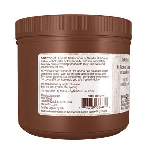 Now Foods, Hot Cocoa Sweetened with Better Stevia, 10 oz Now Foods