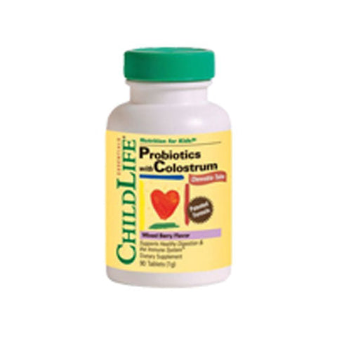 Child Life Essentials, Childbiotics Probiotics With Colostrum Natural Berry, 90 chewable tabs Child Life Essentials