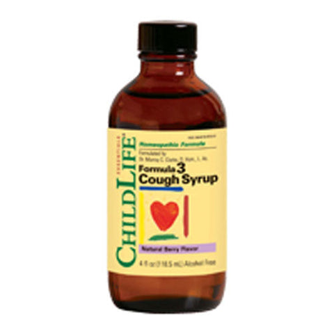 Child Life Essentials, Formula 3 Cough Syrup, 4 oz Child Life Essentials