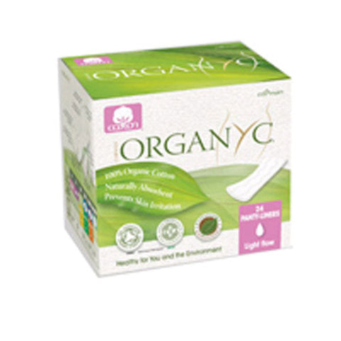 Organyc, Organic Cotton Panty Liners Flat, 24 ct Organyc