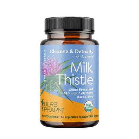Herb Pharm, Milk Thistle, 140 mg, 60 vcaps Herb Pharm
