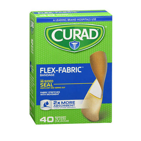 Curad, Flex-Fabric Bandages 0.75 X 2.5 Inches, 40 Count Curad