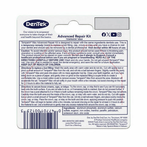 Dentek, Temparin Max Repair Kit, 2.64 Grams Dentek