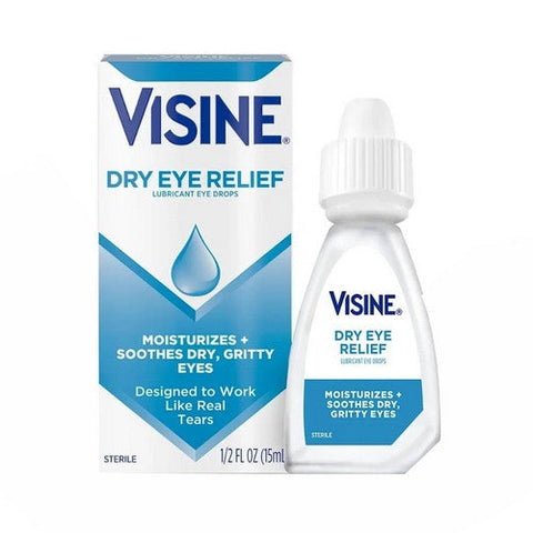 Visine, Dry Eye Relief Lubricating Eye Drops, 0.5 Oz Visine