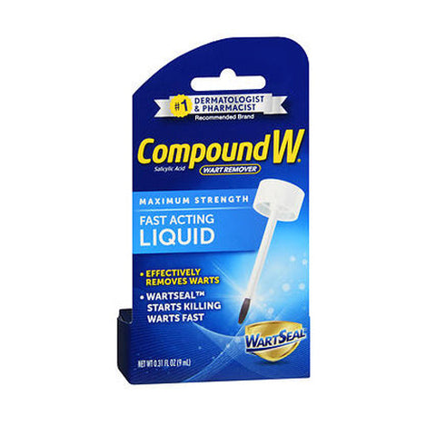 Compound W, Wart Remover Salicylic Acid Fast Acting Liquid Maximum Strength, 0.31 Oz Compound W