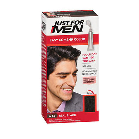 Just For Men, Autostop Haircolor, Real Black 1 each Just For Men