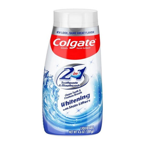 Colgate, 2 In 1 Toothpaste & Mouthwash Whitening, 4.6 oz Colgate