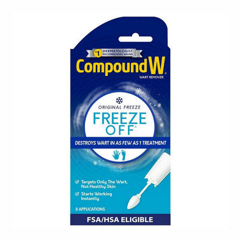 Compound W, Wart Remover Freeze Off Applications, 8 Count Compound W