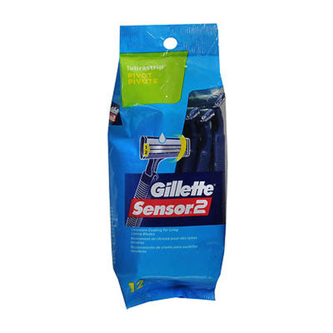 Gillette, Sensor 2 Disposable Razors, 12 each Gillette