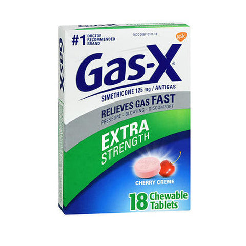 Novartis Consm Hlth Inc, Gas-X Antigas Chewable Tablets Extra Strength, Cherry 18 tabs Gas-X