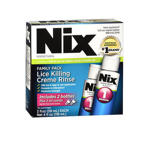 Nix, Permethrin Lice Killing Creme Rinse, 4 oz Nix