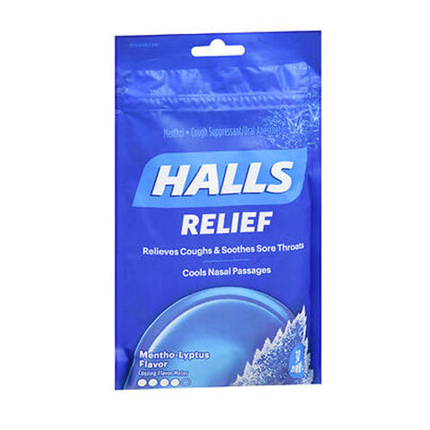 Halls, Cough And Throat Relief Drops Mentho-Lyptus, 30 Each Halls