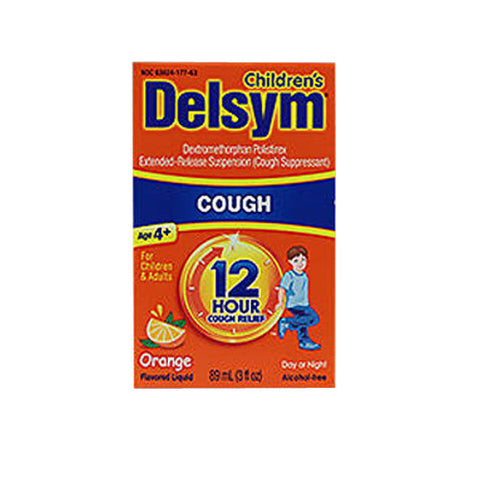 Delsym, Children'S 12 Hour Cough Relief Liquid Orange, 3 Oz Delsym